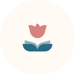 Rosé Pine Dawn flower logo