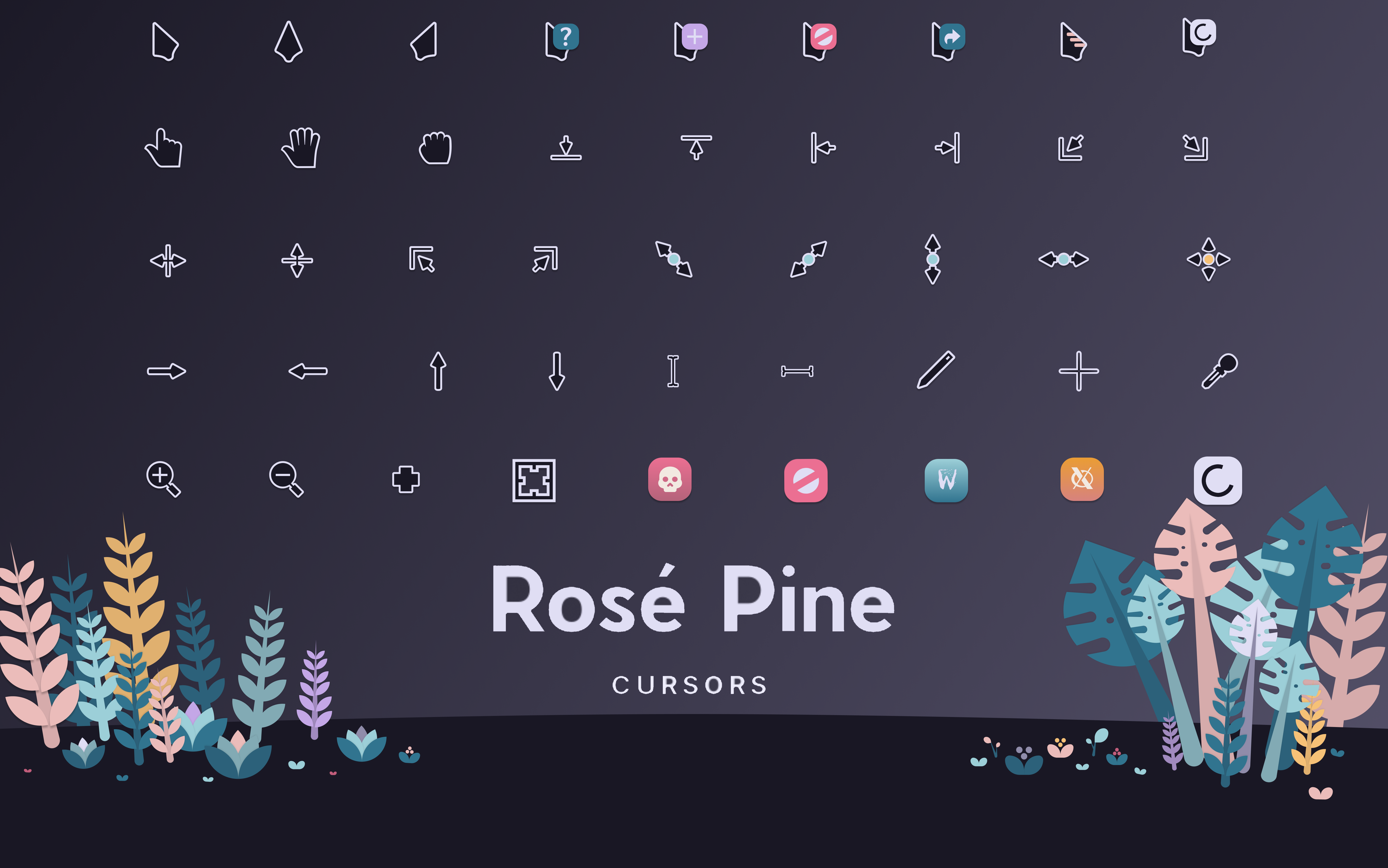 Rosé Pine for Cursors